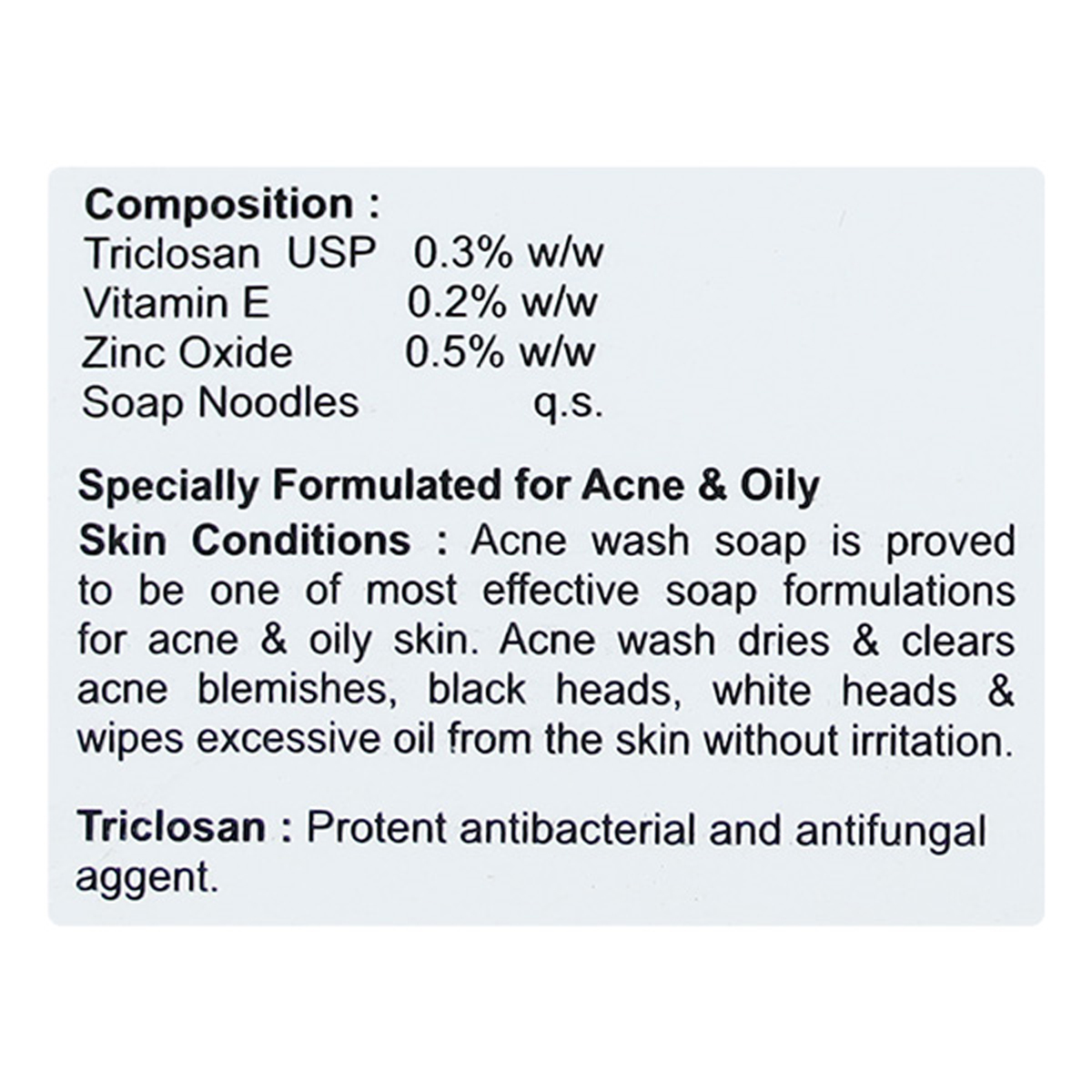 Acnewash Soap 75 gm, Pack of 1 SOAP Acnewash Soap 75 gm, Pack of 1 SOAP