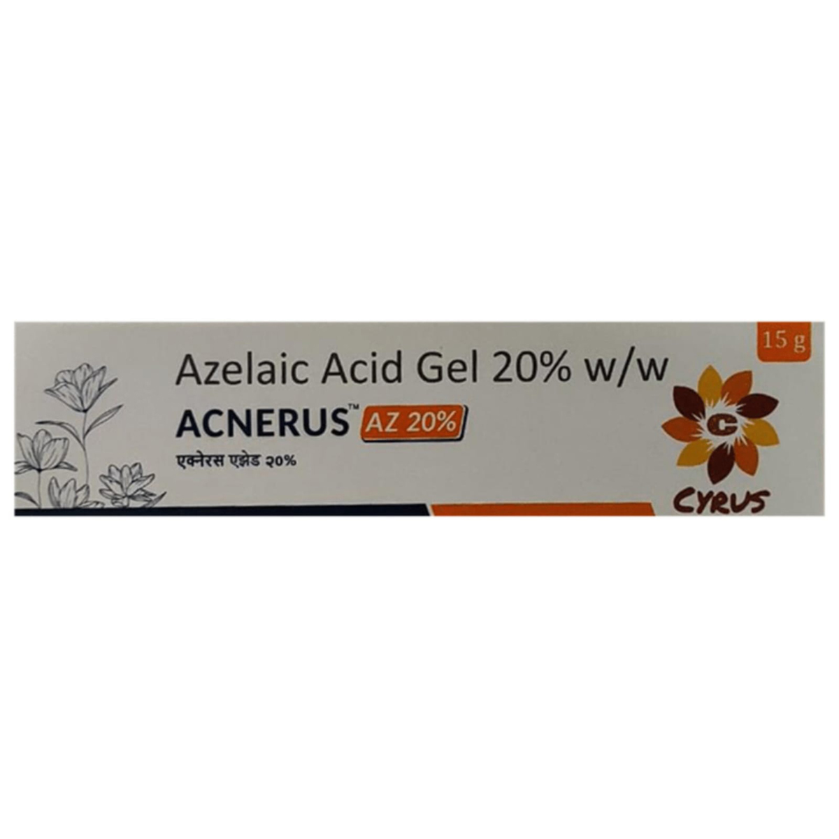 Acnerus AZ 20% Gel 15 gm, Pack of 1 GEL Acnerus AZ 20% Gel 15 gm, Pack of 1 GEL