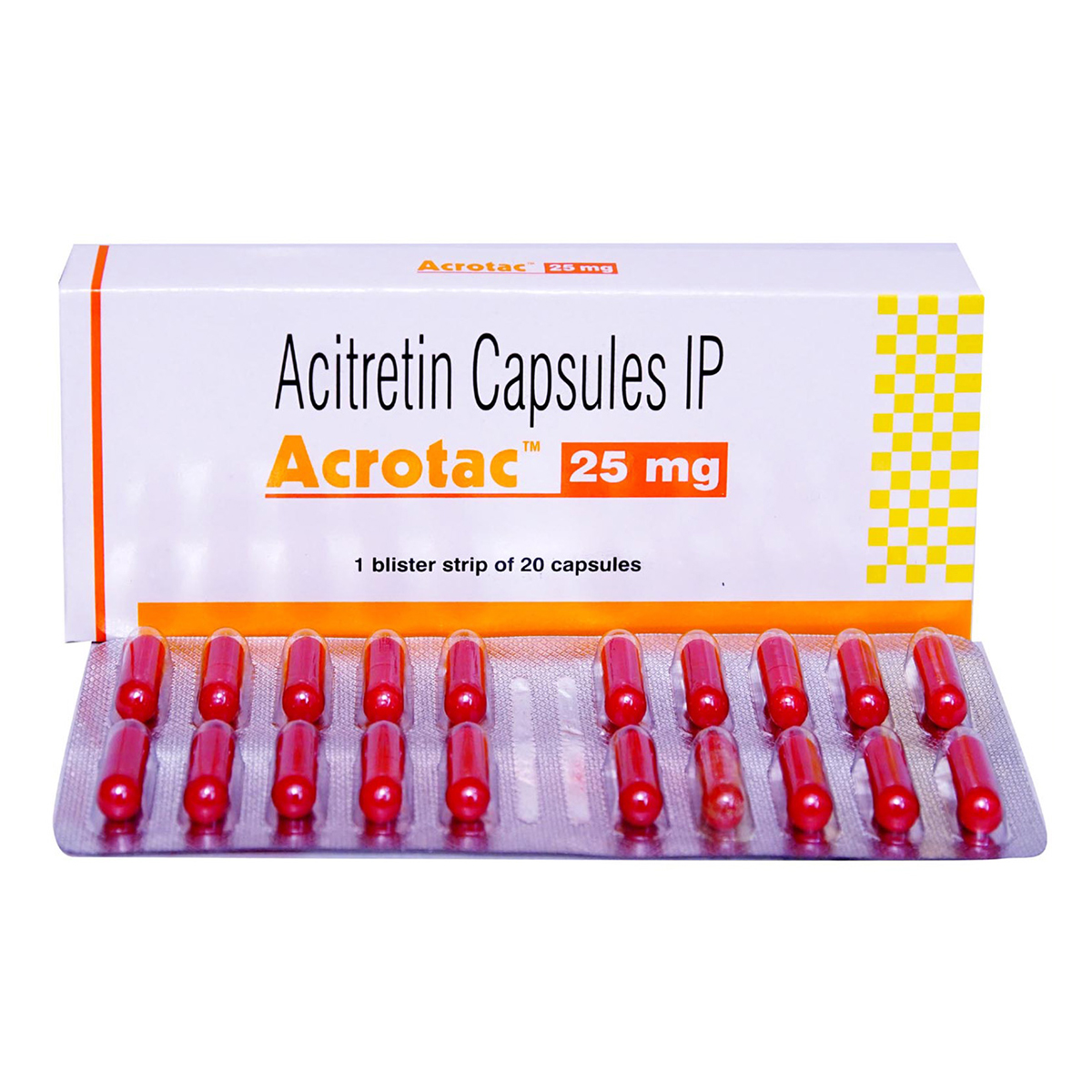 Acrotac 25 mg Capsule 20's, Pack of 20 CAPSULES Acrotac 25 mg Capsule 20's, Pack of 20 CAPSULES