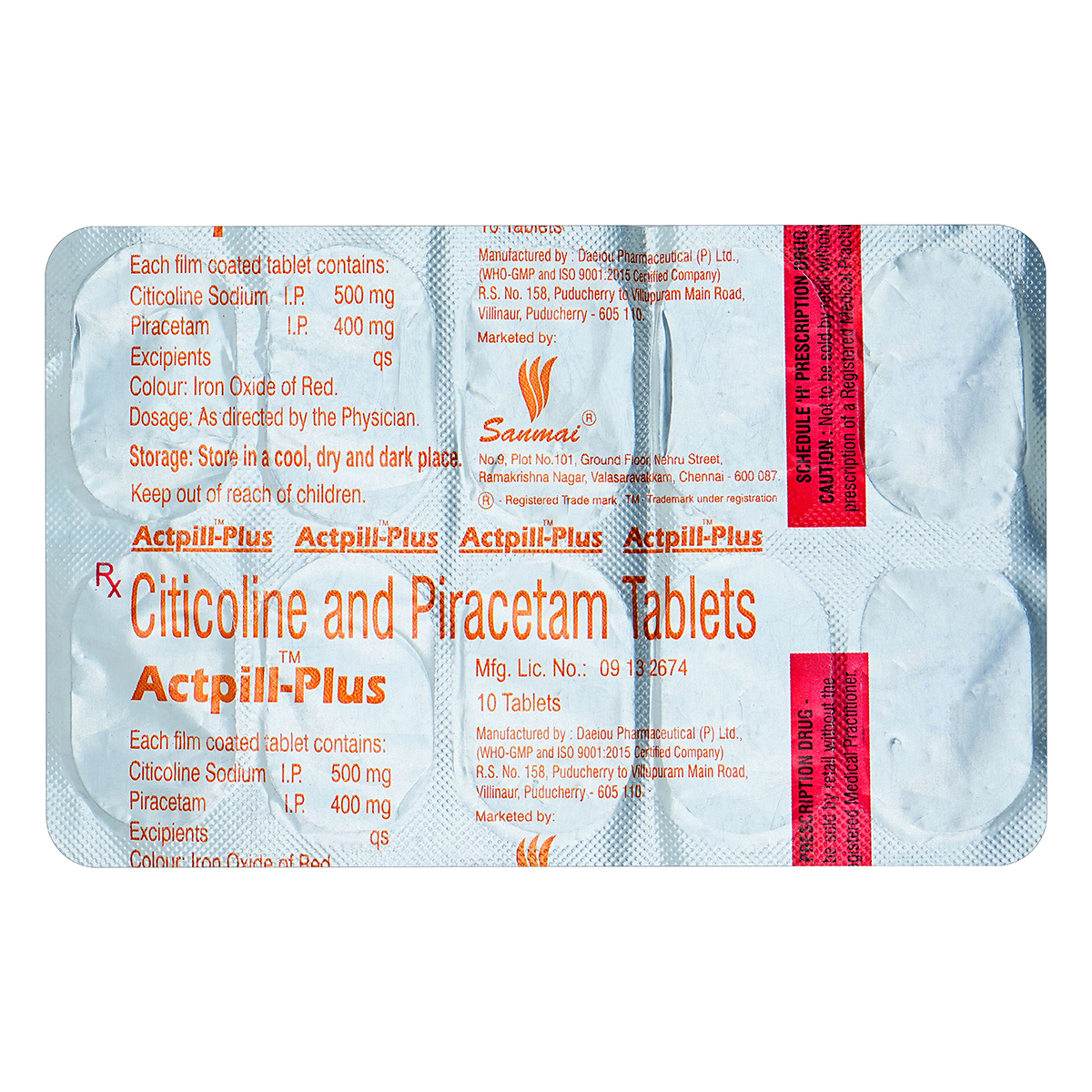 Buy Actpill Plus Tablet 10's Online