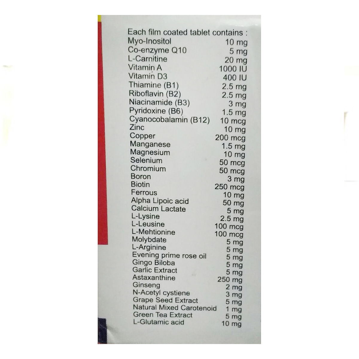 Acti-One Tablet 10's, Pack of 10 Acti-One Tablet 10's, Pack of 10