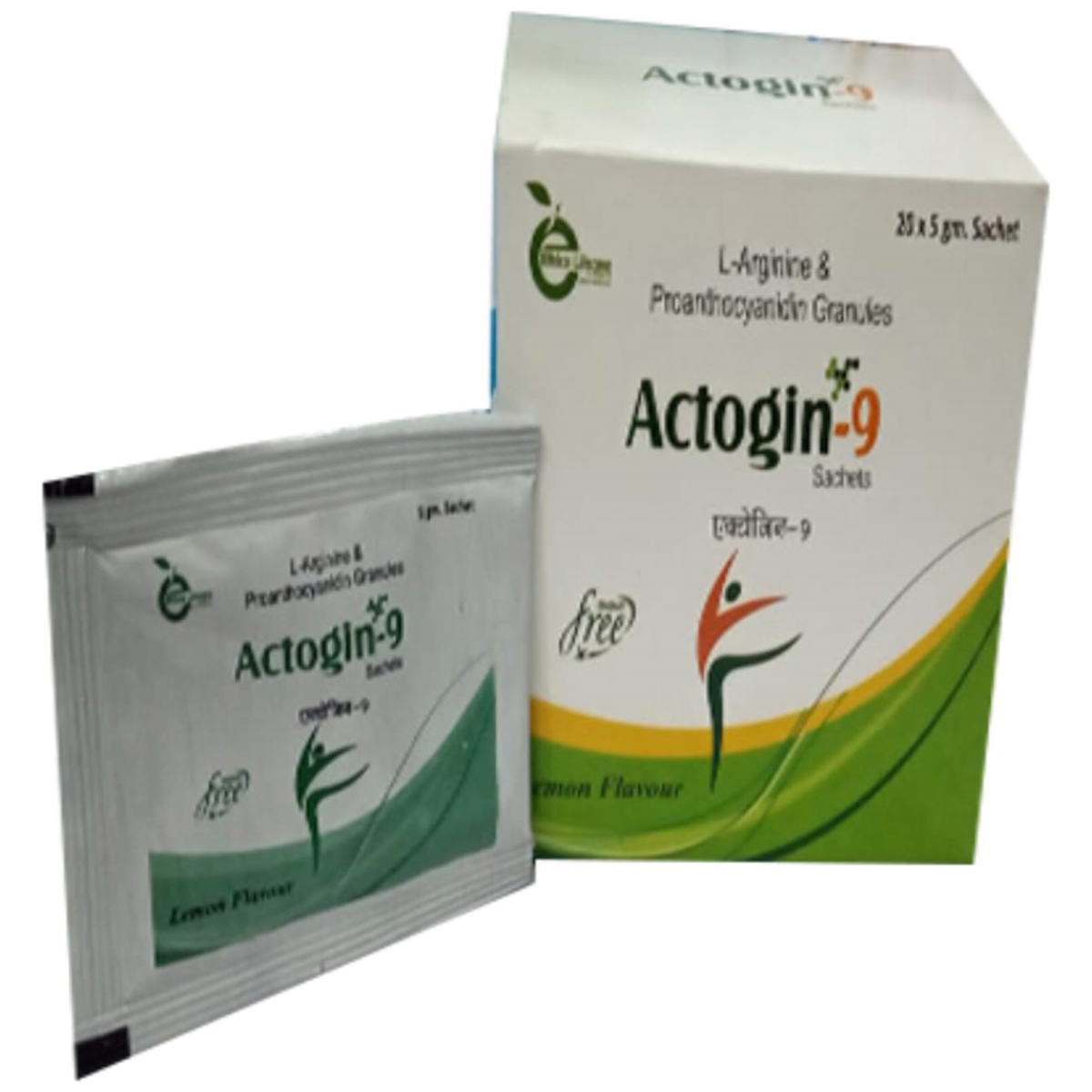 Actogin-9 Sugar Free Lemon Sachet 5 gm, Pack of 1 POWDER Actogin-9 Sugar Free Lemon Sachet 5 gm, Pack of 1 POWDER