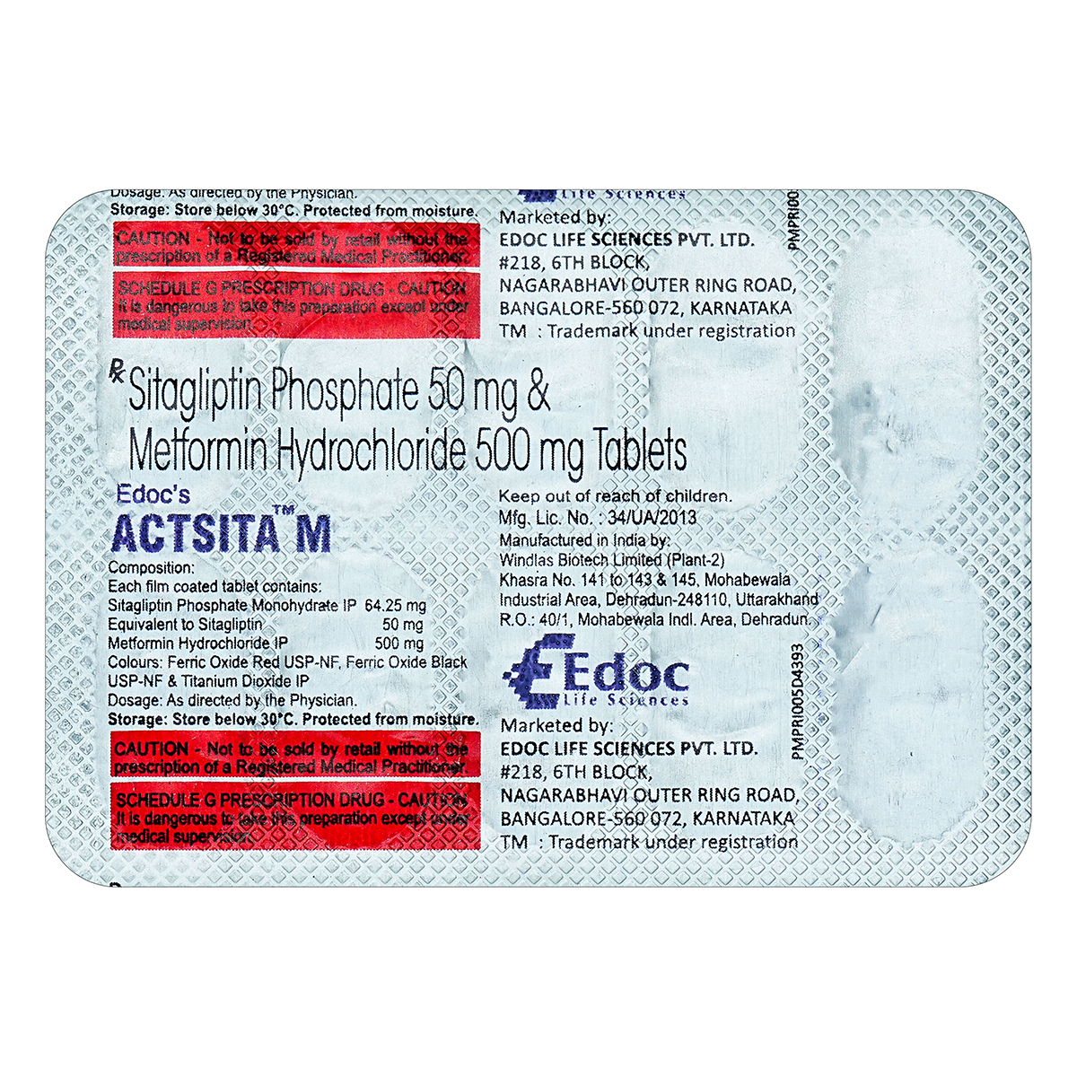 Actsita M Tablet 10's, Pack of 10 TabletS Actsita M Tablet 10's, Pack of 10 TabletS