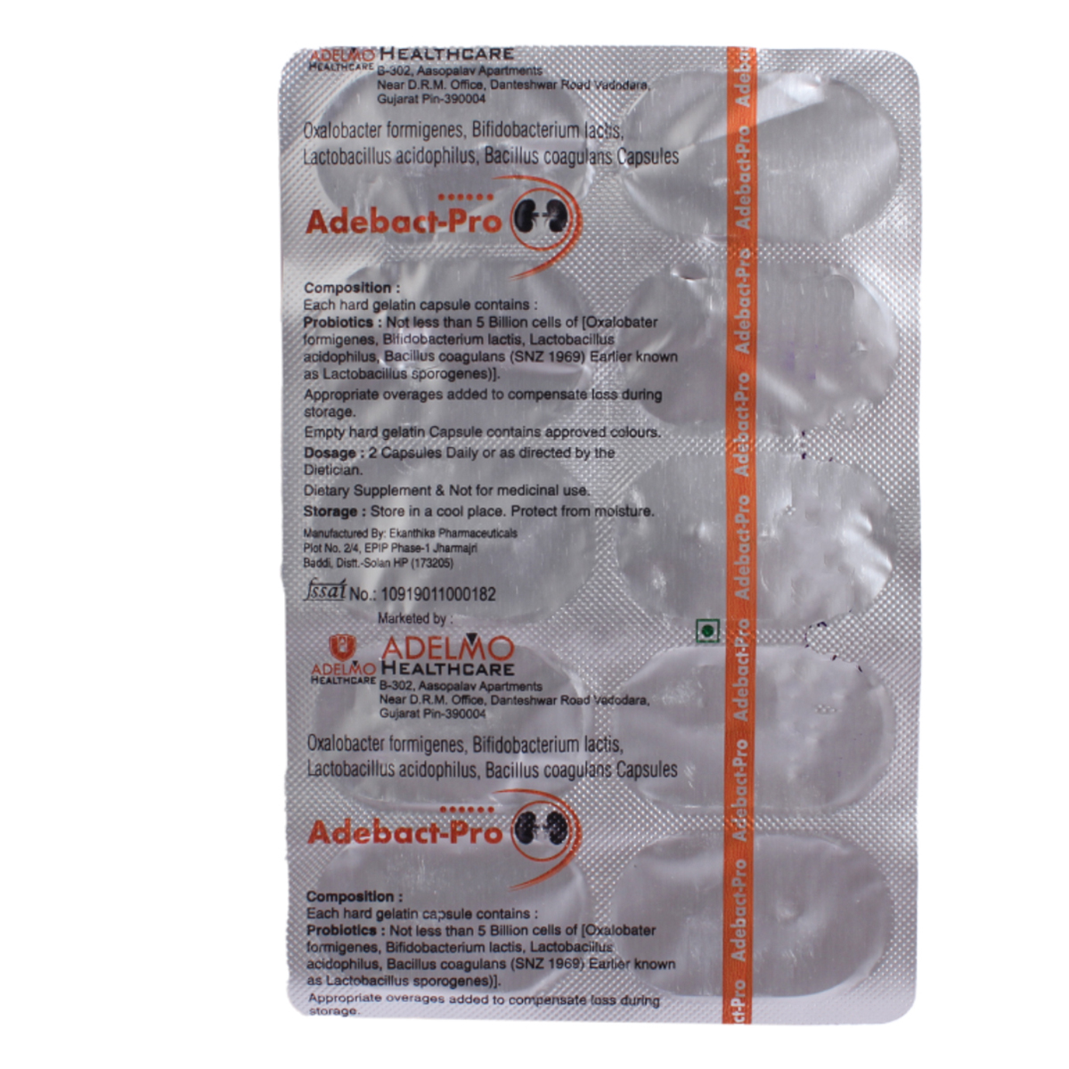Adebact-Pro Capsule 10's, Pack of 10 Adebact-Pro Capsule 10's, Pack of 10