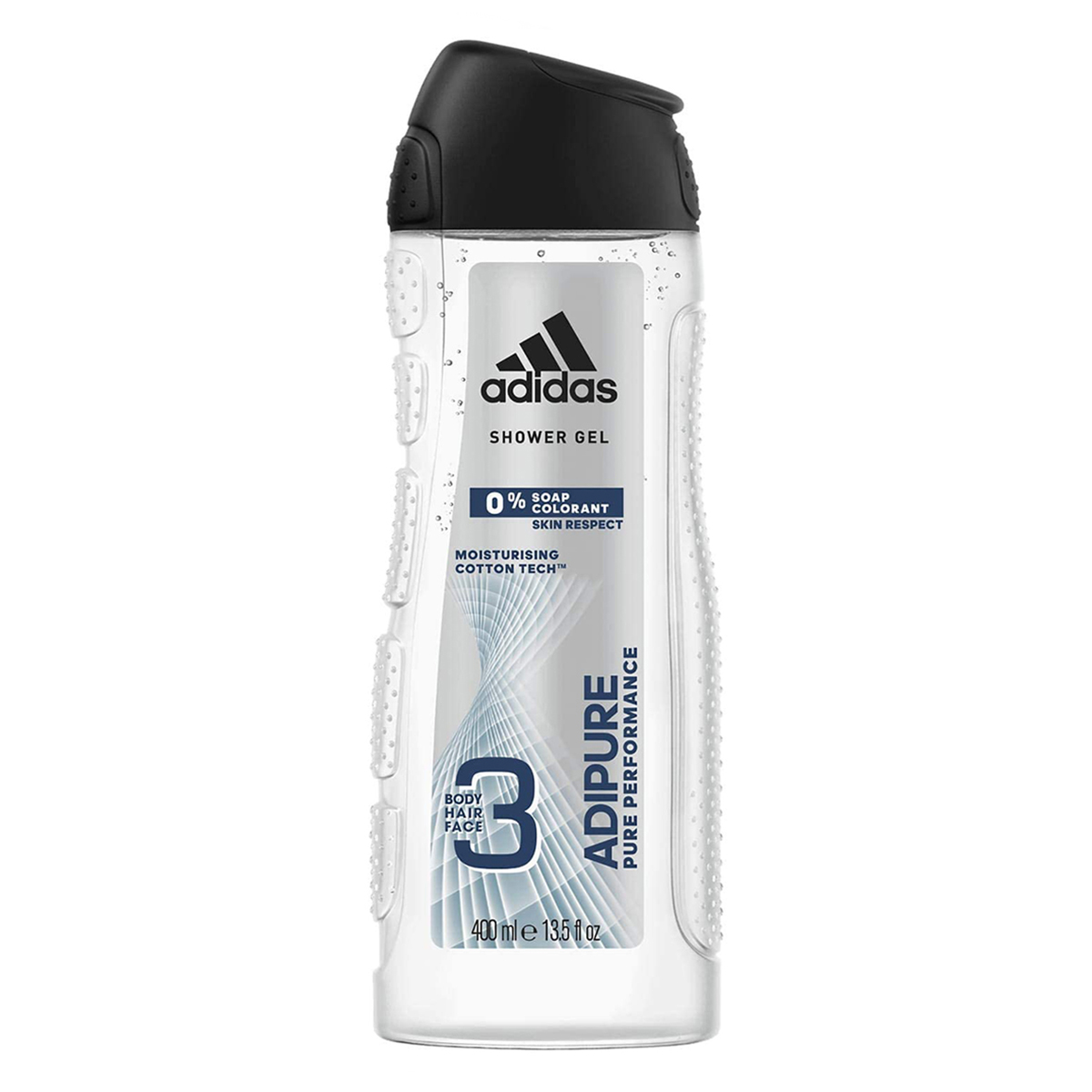 Adidas Adipure Body Wash 400 ml | With Moisture Complex | Cleanses | Gives Soft & Hydrating Skin | Fo Face, Body & Hair | For Men, Pack of 1 Adidas Adipure Body Wash 400 ml | With Moisture Complex | Cleanses | Gives Soft & Hydrating Skin | Fo Face, Body & Hair | For Men, Pack of 1
