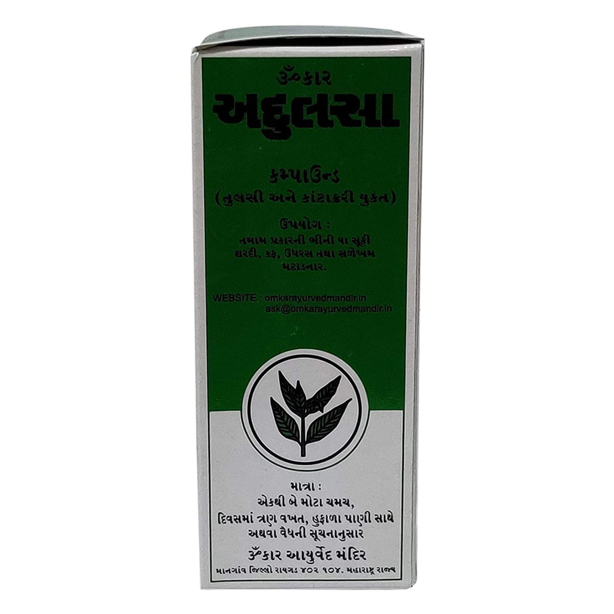 Omkar Adulsa Syrup, 100 ml, Pack of 1 Omkar Adulsa Syrup, 100 ml, Pack of 1