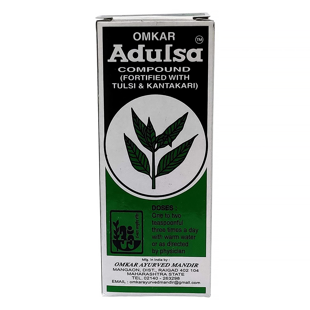 Omkar Adulsa Syrup, 400 ml, Pack of 1 Omkar Adulsa Syrup, 400 ml, Pack of 1