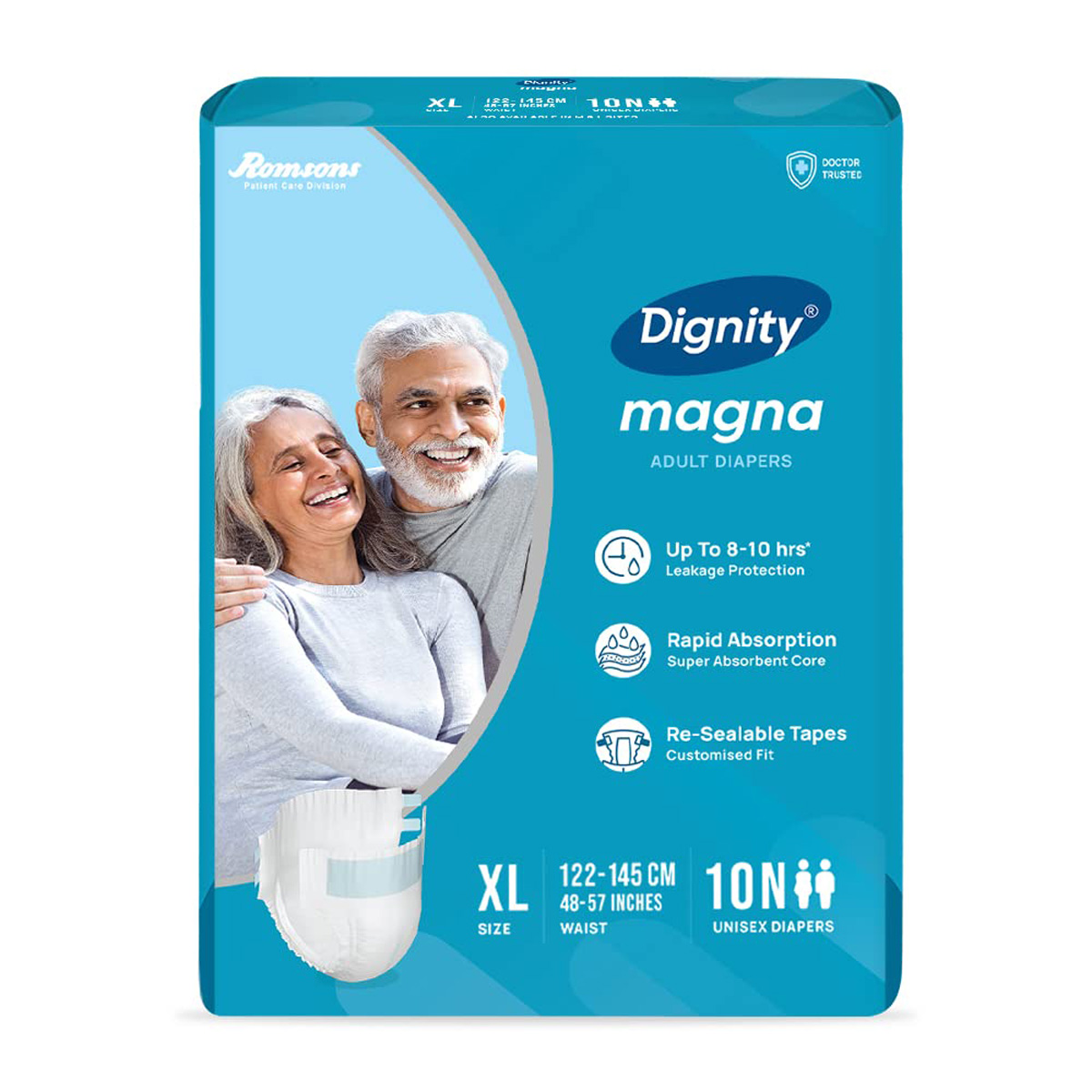 Dignity Adult Diapers XL, 10 Count, Pack of 1 Dignity Adult Diapers XL, 10 Count, Pack of 1