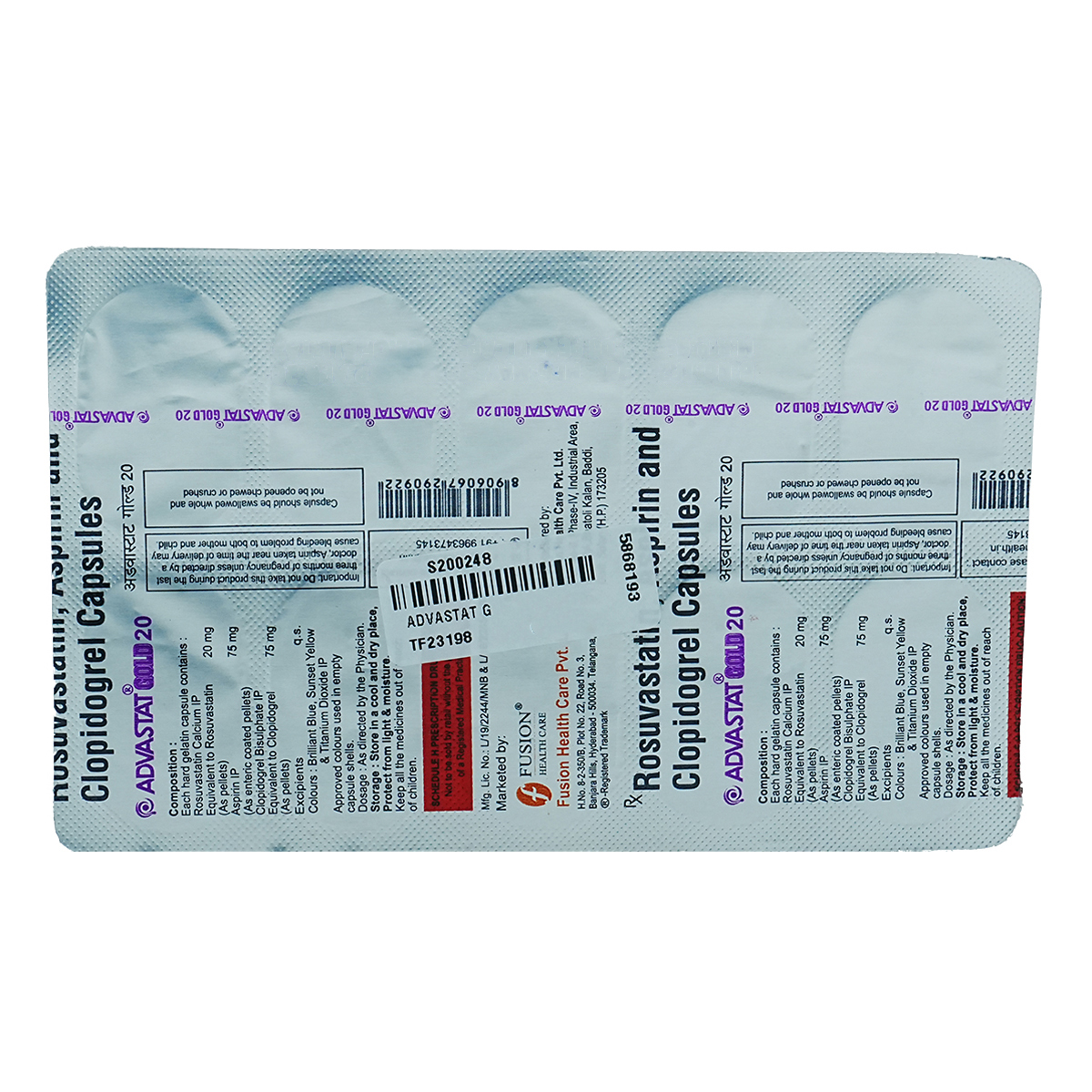 Buy Advastat Gold 20 Capsule 10's Online