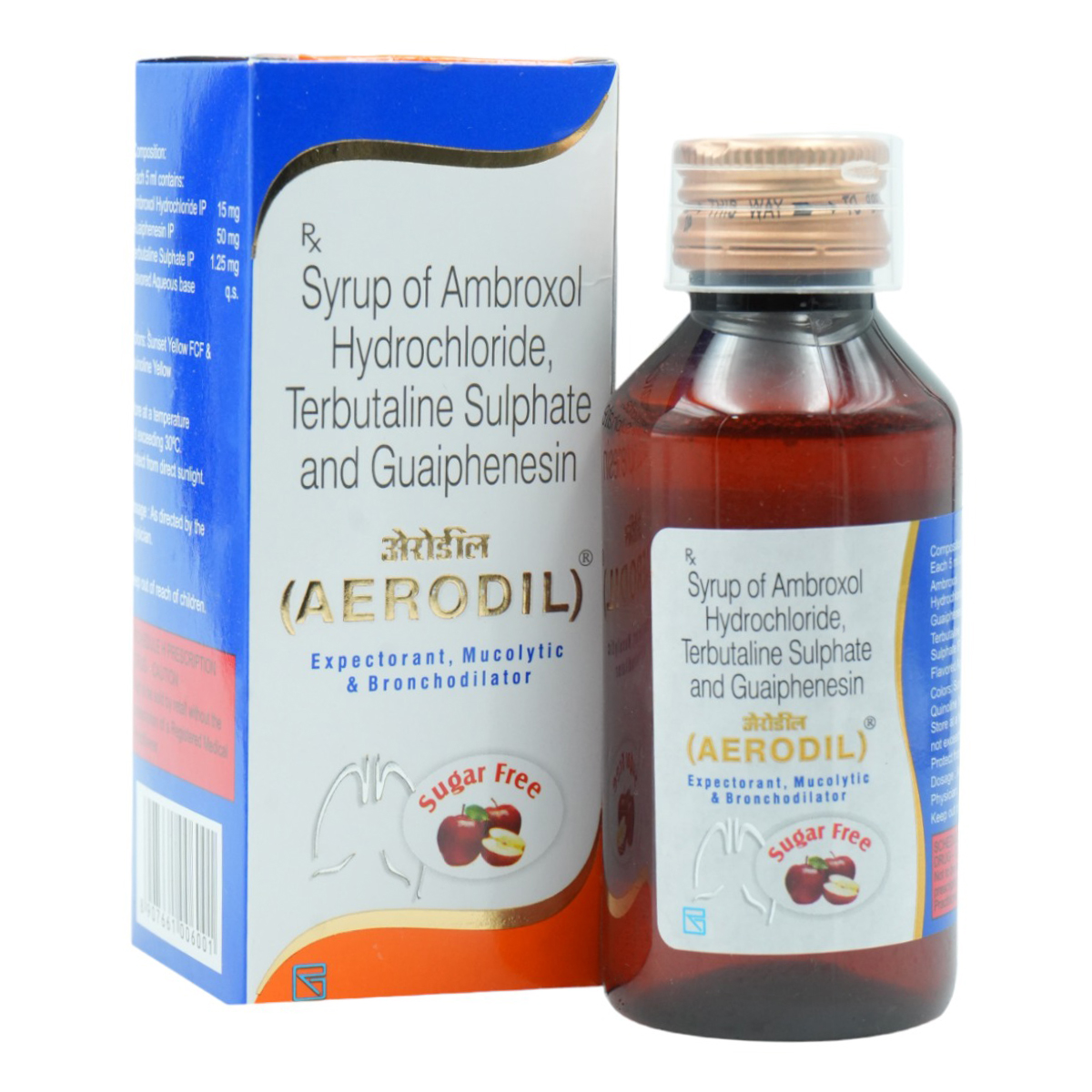 Aerodil Sugar Free Syrup 100 ml, Pack of 1 Syrup Aerodil Sugar Free Syrup 100 ml, Pack of 1 Syrup