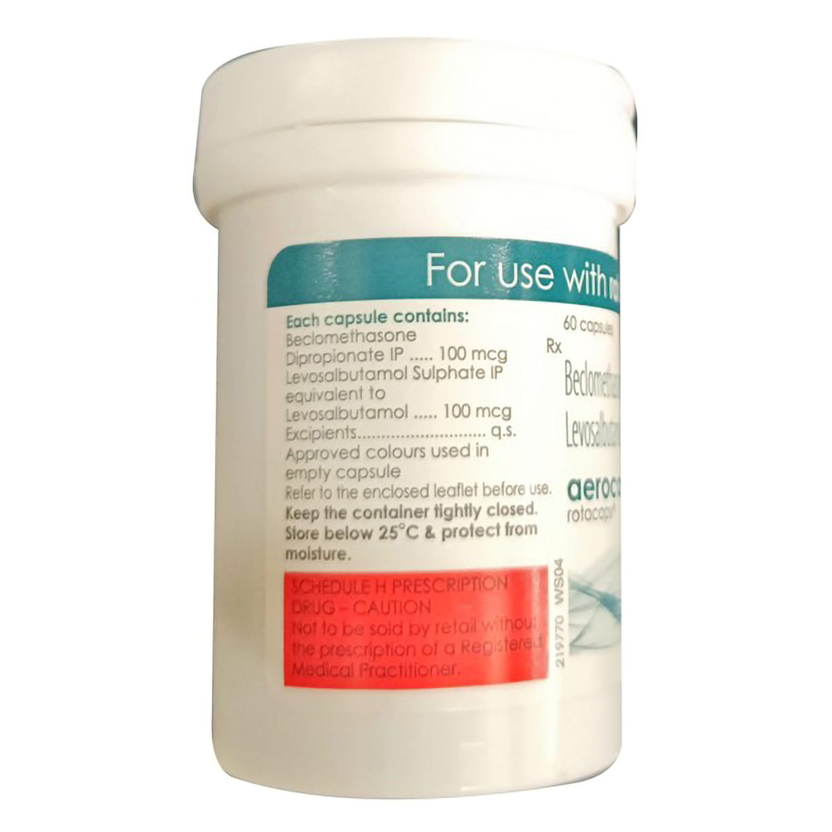 Aerocort Rotacaps 60's, Pack of 1 CAPSULE Aerocort Rotacaps 60's, Pack of 1 CAPSULE