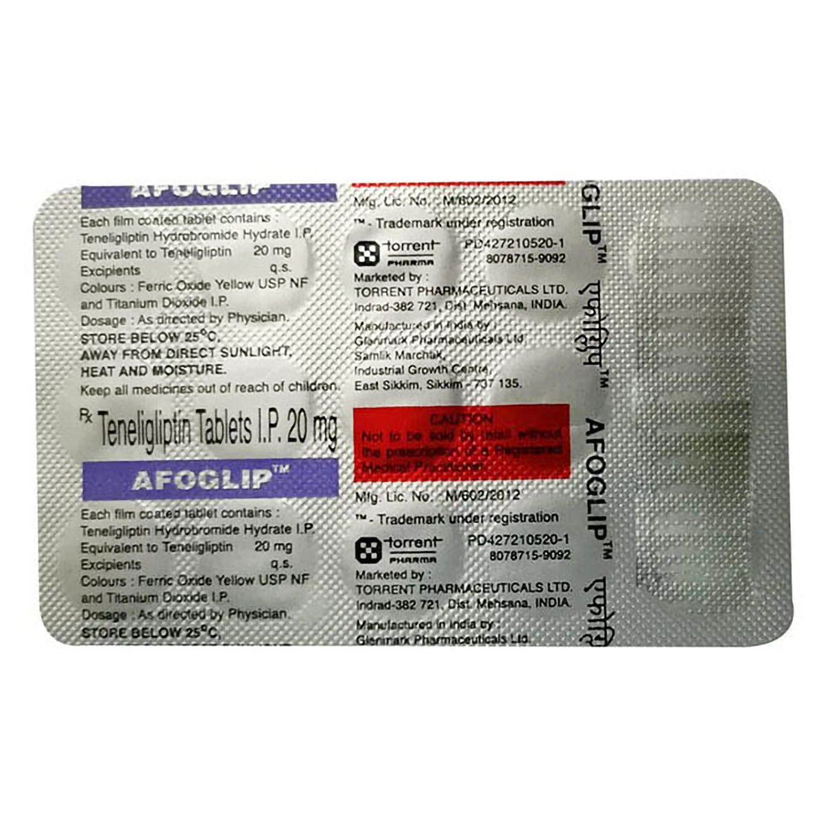 Buy Afoglip 20 Tablet 15's Online