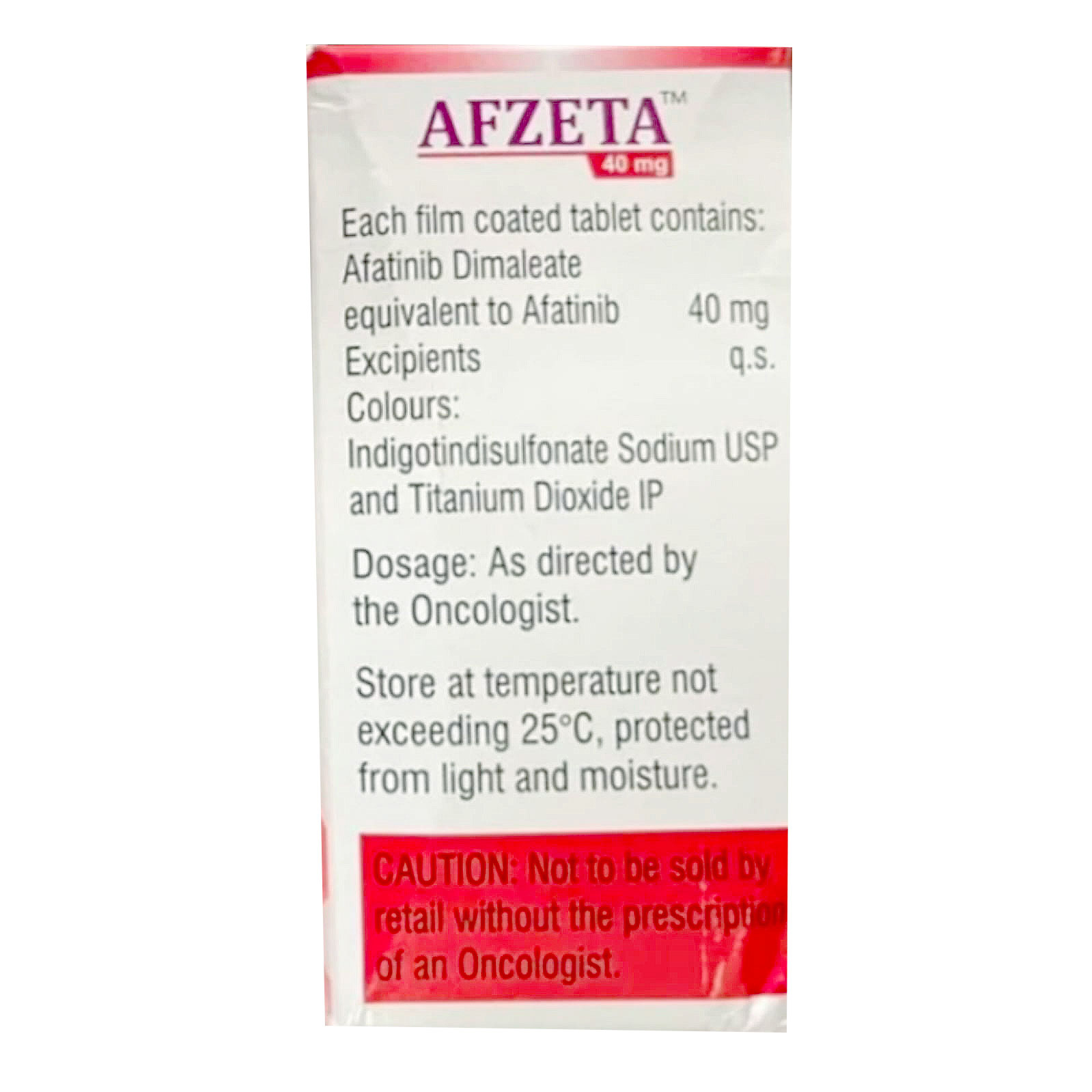 Afzeta 40 mg Tablet 30's, Pack of 1 TABLET Afzeta 40 mg Tablet 30's, Pack of 1 TABLET