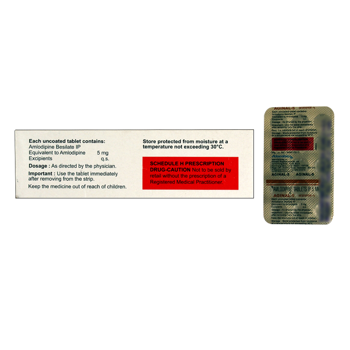 Aginal 5 Tablet 15's, Pack of 15 TABLETS Aginal 5 Tablet 15's, Pack of 15 TABLETS