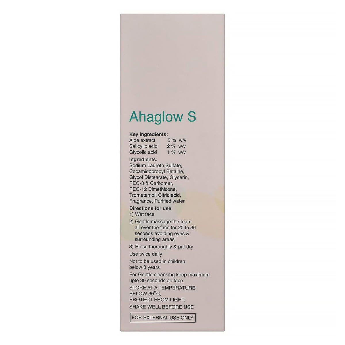 Ahaglow S Foaming Face Wash 60 ml | Salicylic Acid & Glycolic Acid, Pack of 1 Ahaglow S Foaming Face Wash 60 ml | Salicylic Acid & Glycolic Acid, Pack of 1