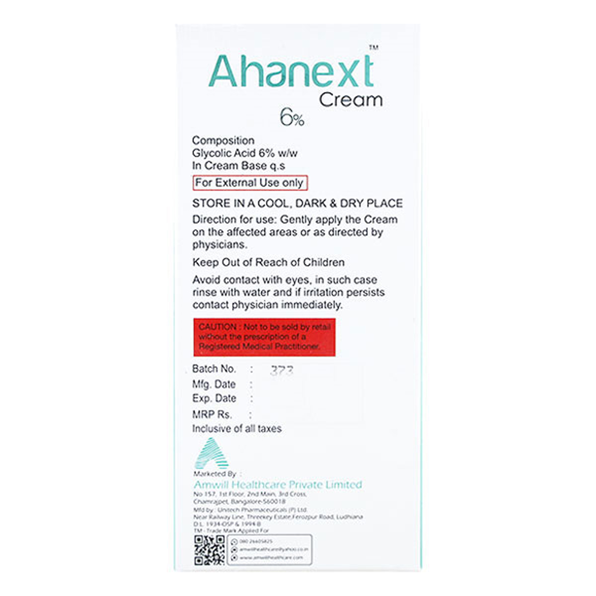 Ahanext Cream 30 gm, Pack of 1 Cream Ahanext Cream 30 gm, Pack of 1 Cream