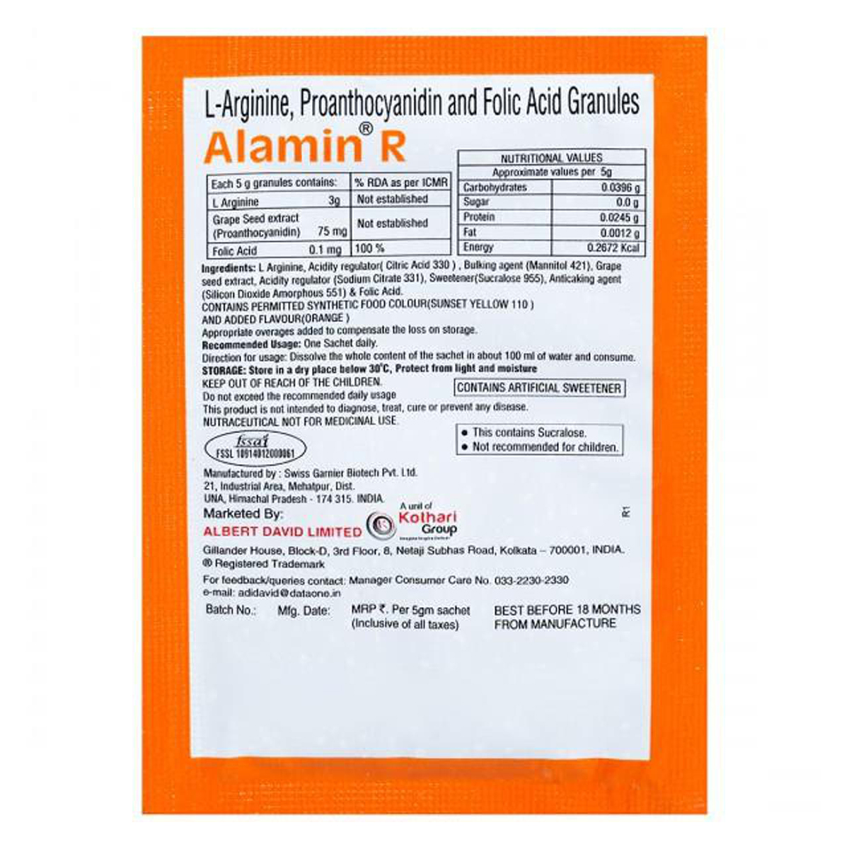 Alamin R Sachet 5 gm, Pack of 1 POWDER Alamin R Sachet 5 gm, Pack of 1 POWDER