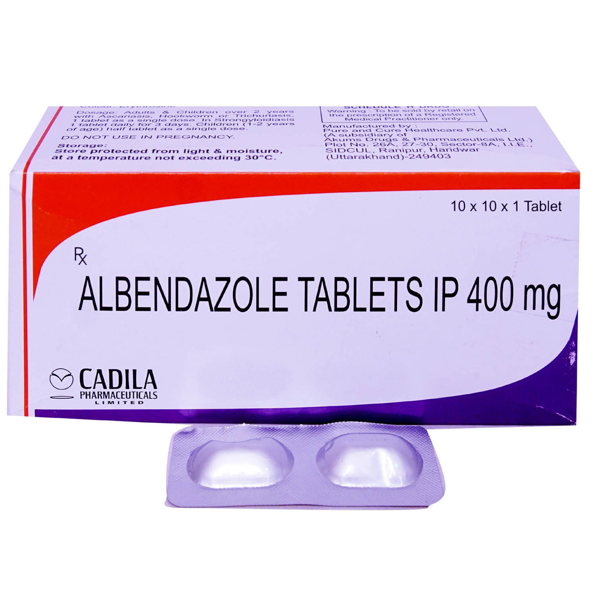 Buy Albendazole 400 mg Tablet 1's Online