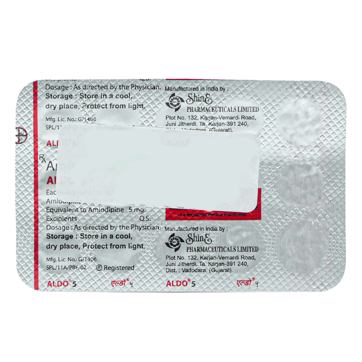 Aldo-5 Tablet 15's, Pack of 15 TABLETS Aldo-5 Tablet 15's, Pack of 15 TABLETS