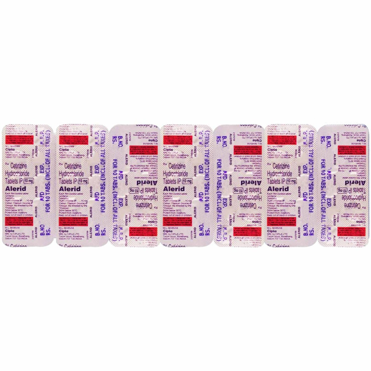 Alerid Tablet 10's, Pack of 10 TABLETS Alerid Tablet 10's, Pack of 10 TABLETS