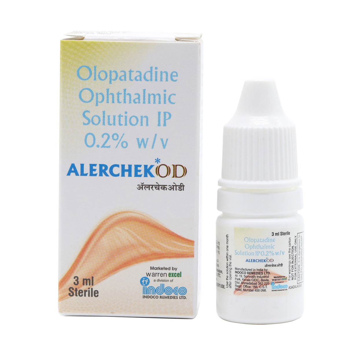 Alerchek OD Eye Drops 3 ml, Pack of 1 Eye Drops Alerchek OD Eye Drops 3 ml, Pack of 1 Eye Drops