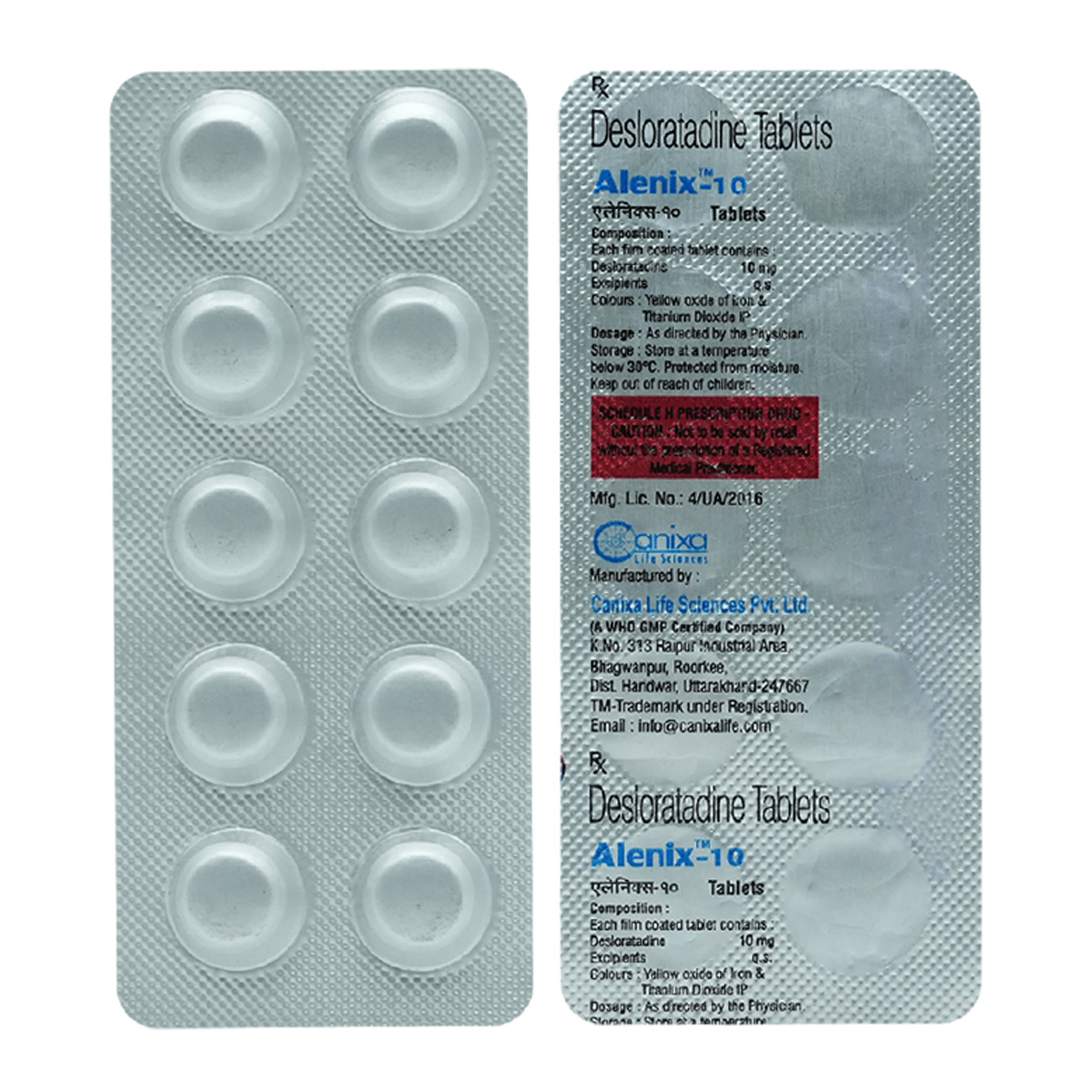 Alenix-10 Tablet 10's, Pack of 10 TabletS Alenix-10 Tablet 10's, Pack of 10 TabletS