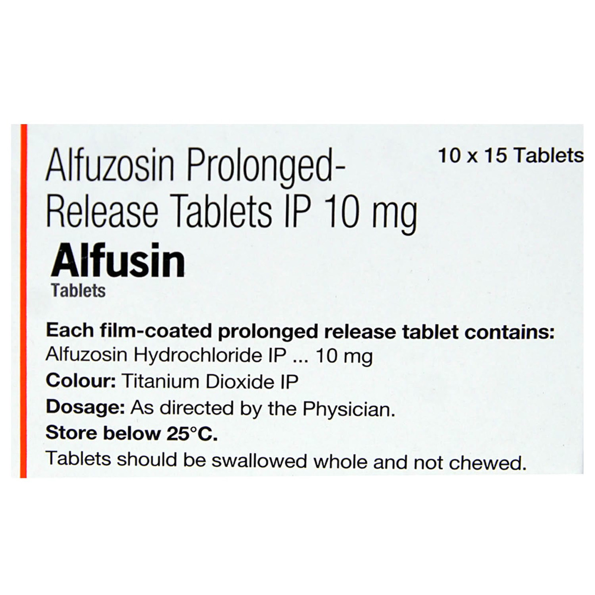 Alfusin Tablet 15's, Pack of 15 TABLETS Alfusin Tablet 15's, Pack of 15 TABLETS
