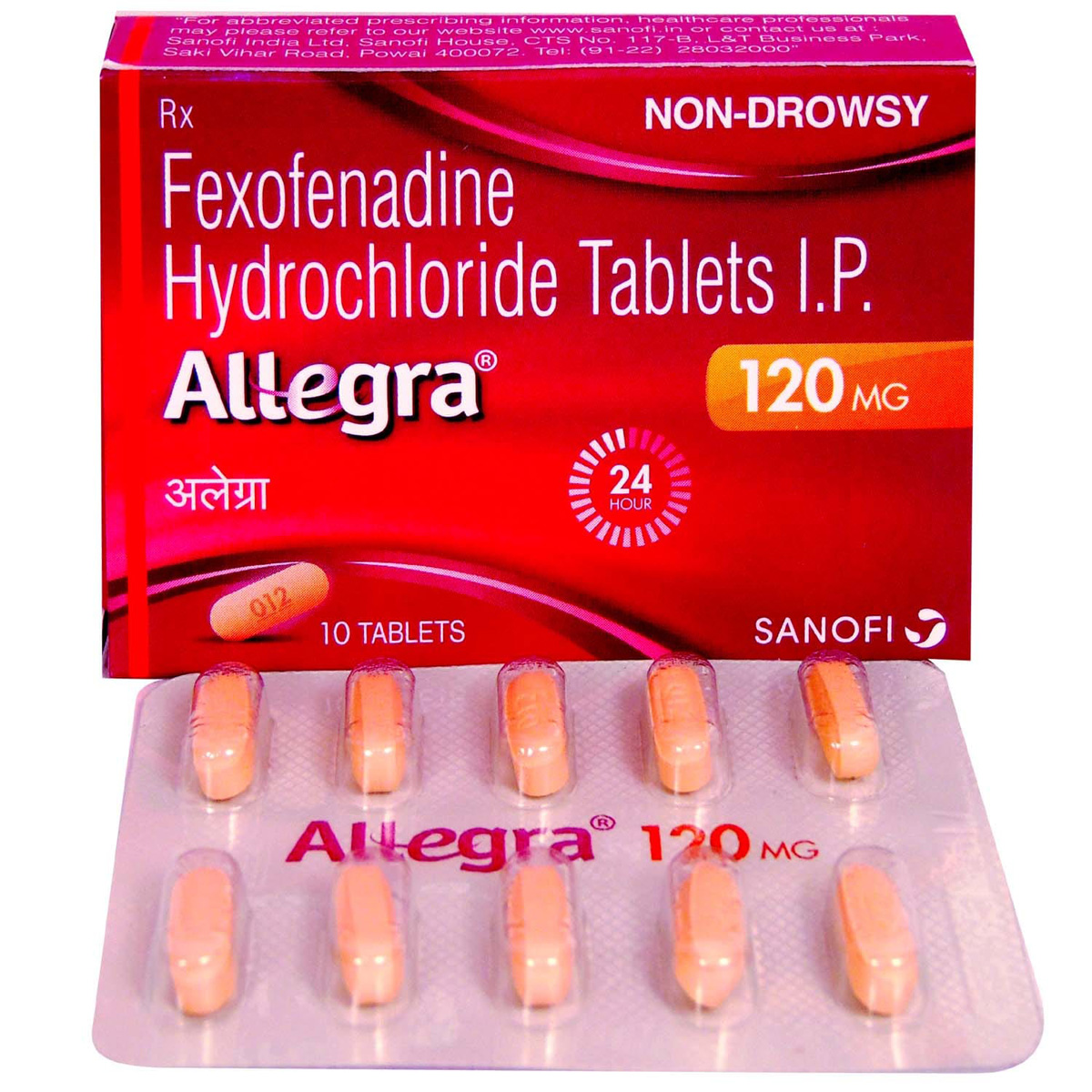 Buy Allegra 120 mg Tablet 10's Online