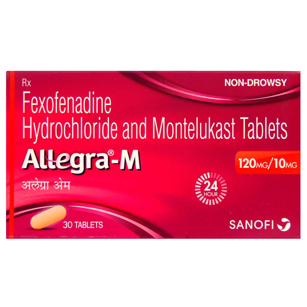 Allegra-M 120 mg/10 mg Tablet 10's, Pack of 10 TABLETS Allegra-M 120 mg/10 mg Tablet 10's, Pack of 10 TABLETS