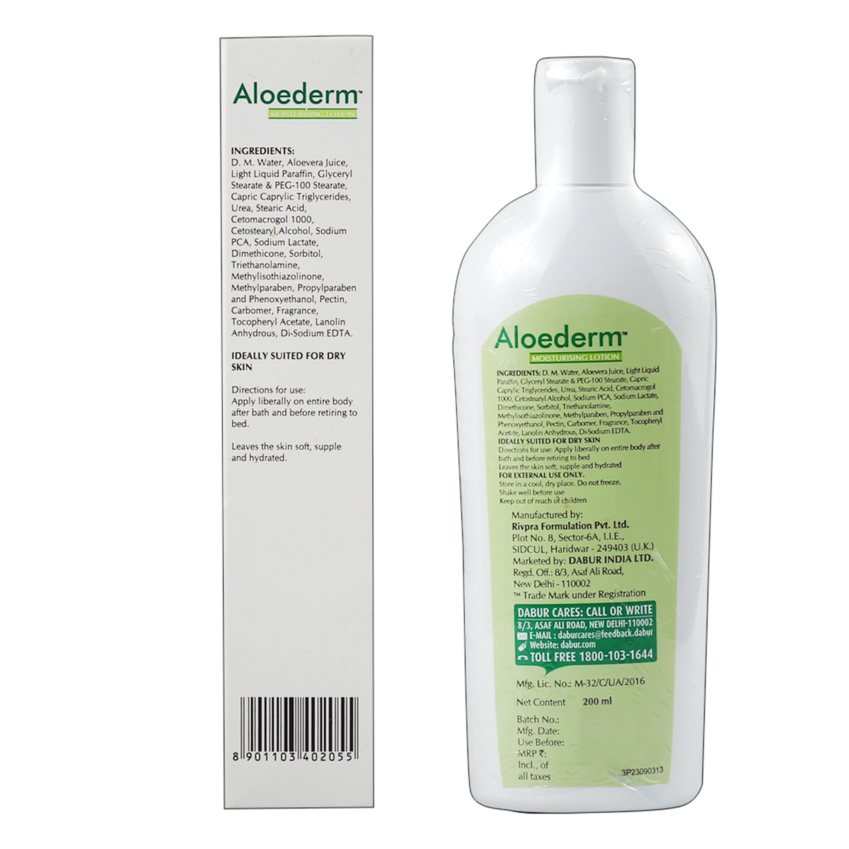 Aloederm Moisturising Lotion 200ml, Pack of 1 Aloederm Moisturising Lotion 200ml, Pack of 1