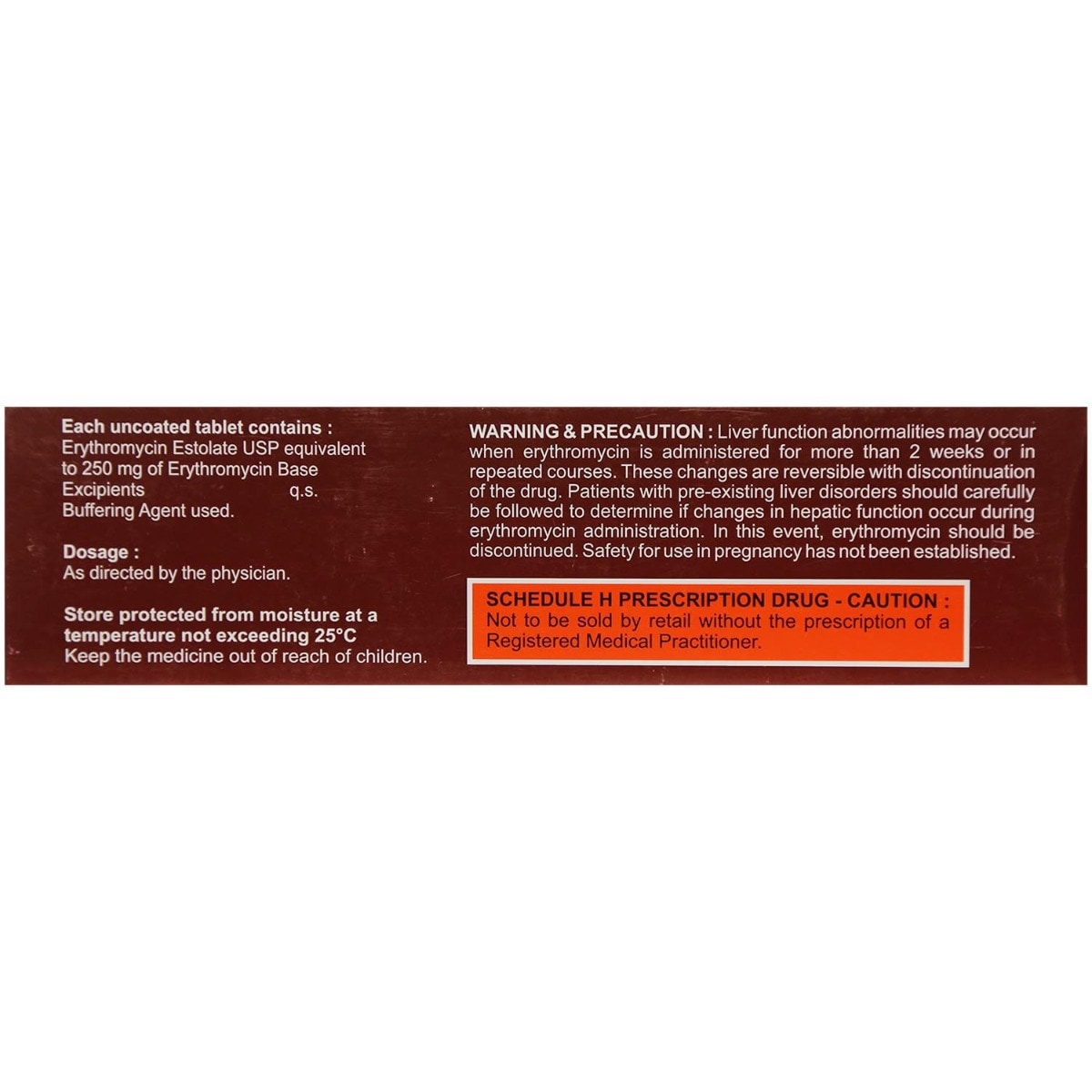 Althrocin 250 Tablet 10's, Pack of 10 TABLETS Althrocin 250 Tablet 10's, Pack of 10 TABLETS