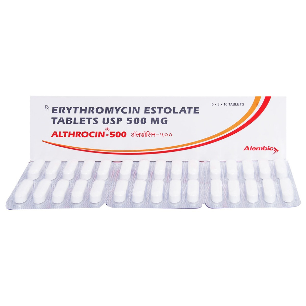 Althrocin-500 Tablet 10's, Pack of 10 TABLETS Althrocin-500 Tablet 10's, Pack of 10 TABLETS