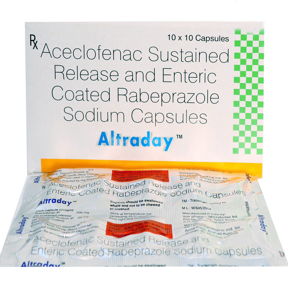 Altraday Capsule 10's, Pack of 10 CAPSULES Altraday Capsule 10's, Pack of 10 CAPSULES