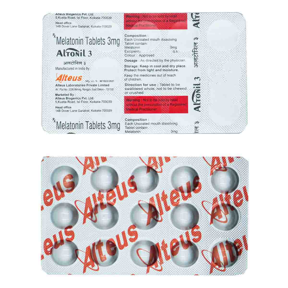Buy Altonil 3 mg Tablet 10's Online