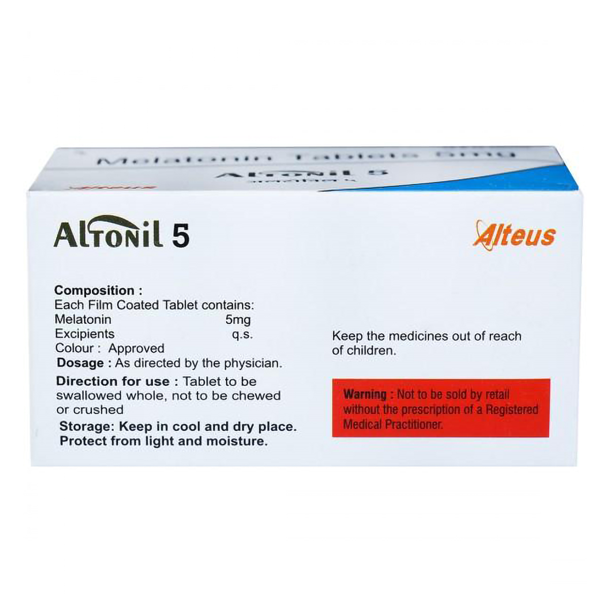 Altonil 5 mg MD Tablet 15's, Pack of 15 TabletS Altonil 5 mg MD Tablet 15's, Pack of 15 TabletS
