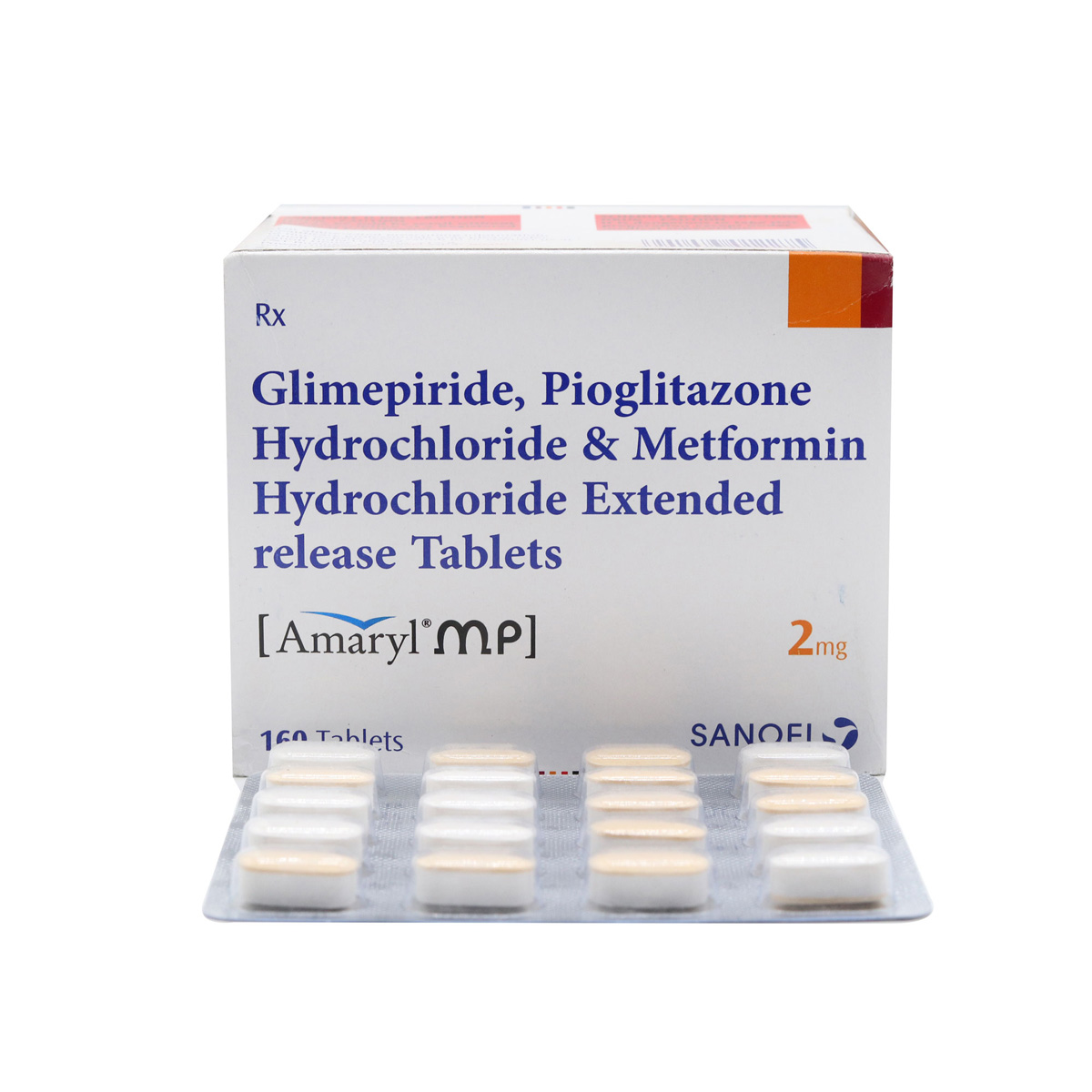 Amaryl MP 2 mg Tablet 20's, Pack of 20 TABLETS Amaryl MP 2 mg Tablet 20's, Pack of 20 TABLETS