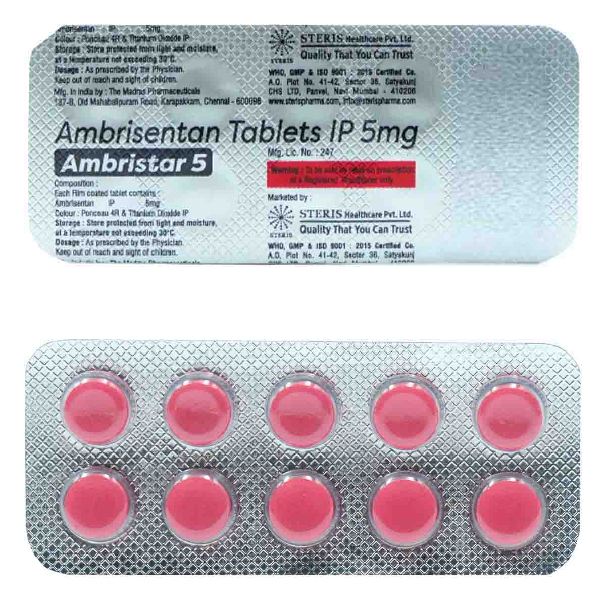 Buy Ambristar 5 Tablet 10's Online