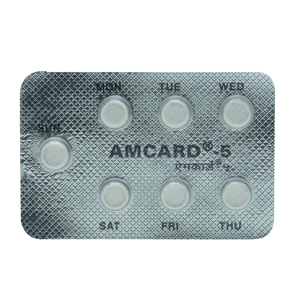 Amcard 5 Tablet 7's, Pack of 7 TabletS Amcard 5 Tablet 7's, Pack of 7 TabletS