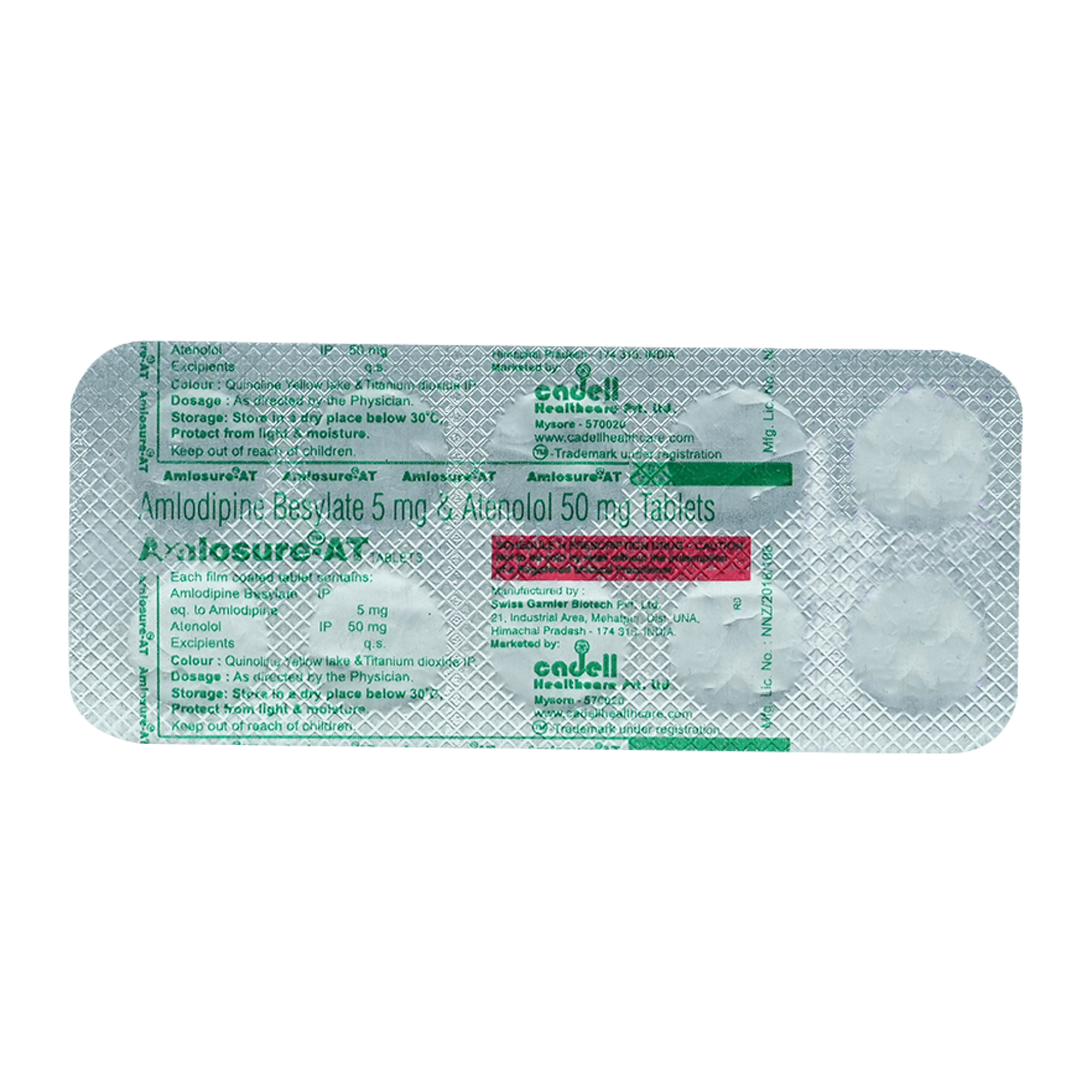 Amlosure AT Tablet 10's, Pack of 10 TabletS Amlosure AT Tablet 10's, Pack of 10 TabletS