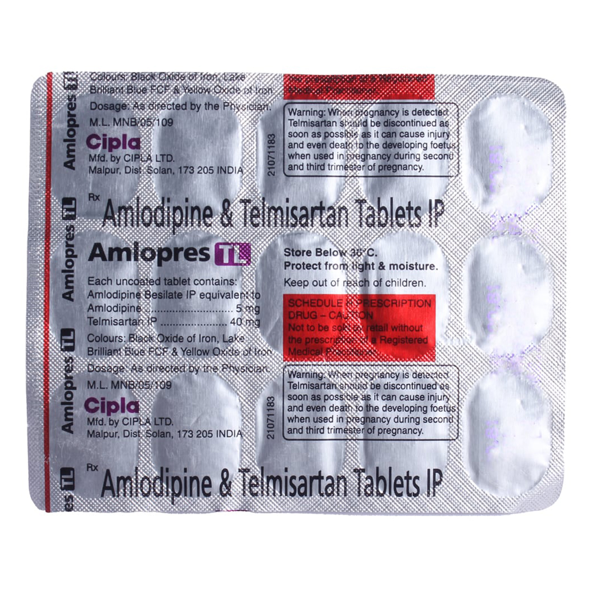 Amlopres TL Tablet 15's, Pack of 15 Amlopres TL Tablet 15's, Pack of 15