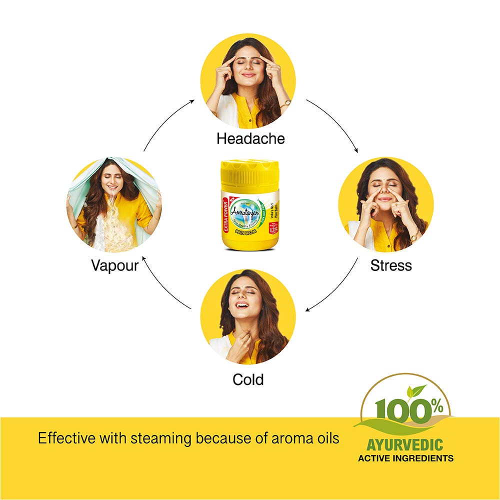 Amrutanjan Extra Power Pain Balm, 50 ml, Pack of 1 Amrutanjan Extra Power Pain Balm, 50 ml, Pack of 1