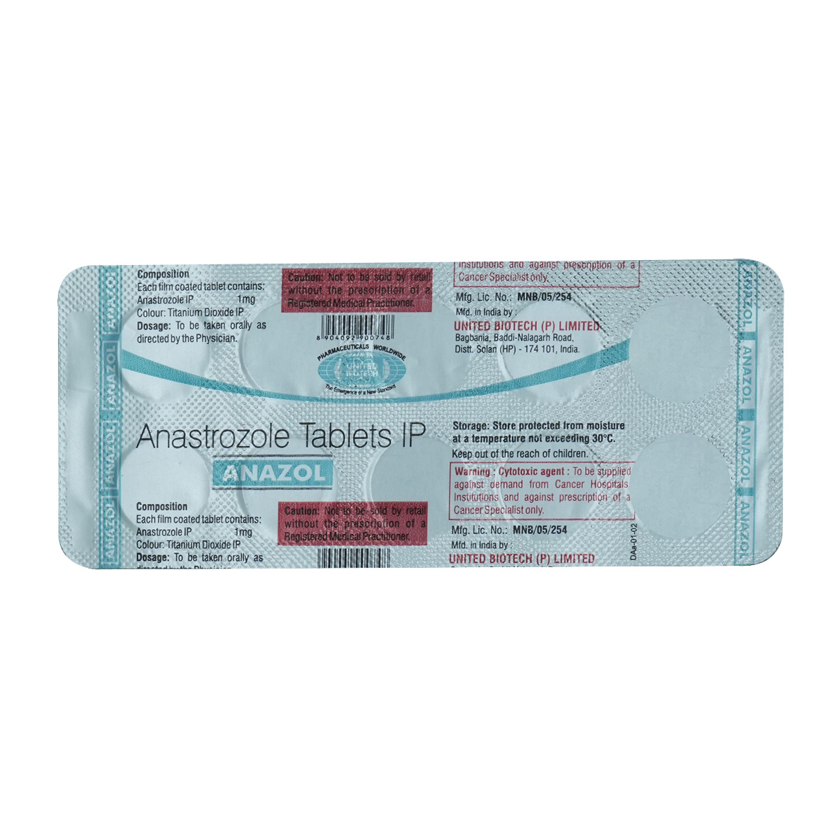 Buy ANAZOL 1MG TABLET Online