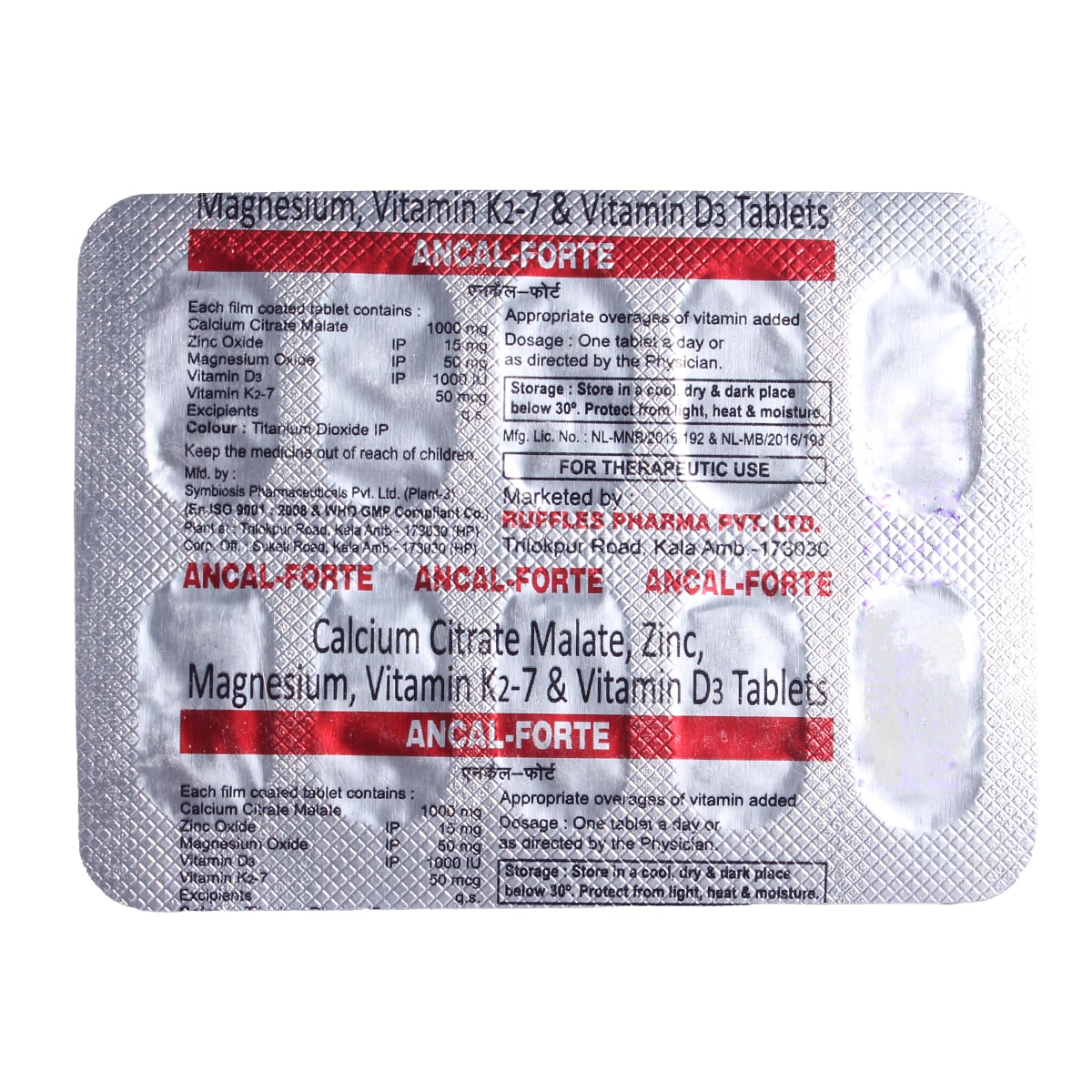 Ancal Forte Tablet 10's, Pack of 10 TabletS Ancal Forte Tablet 10's, Pack of 10 TabletS