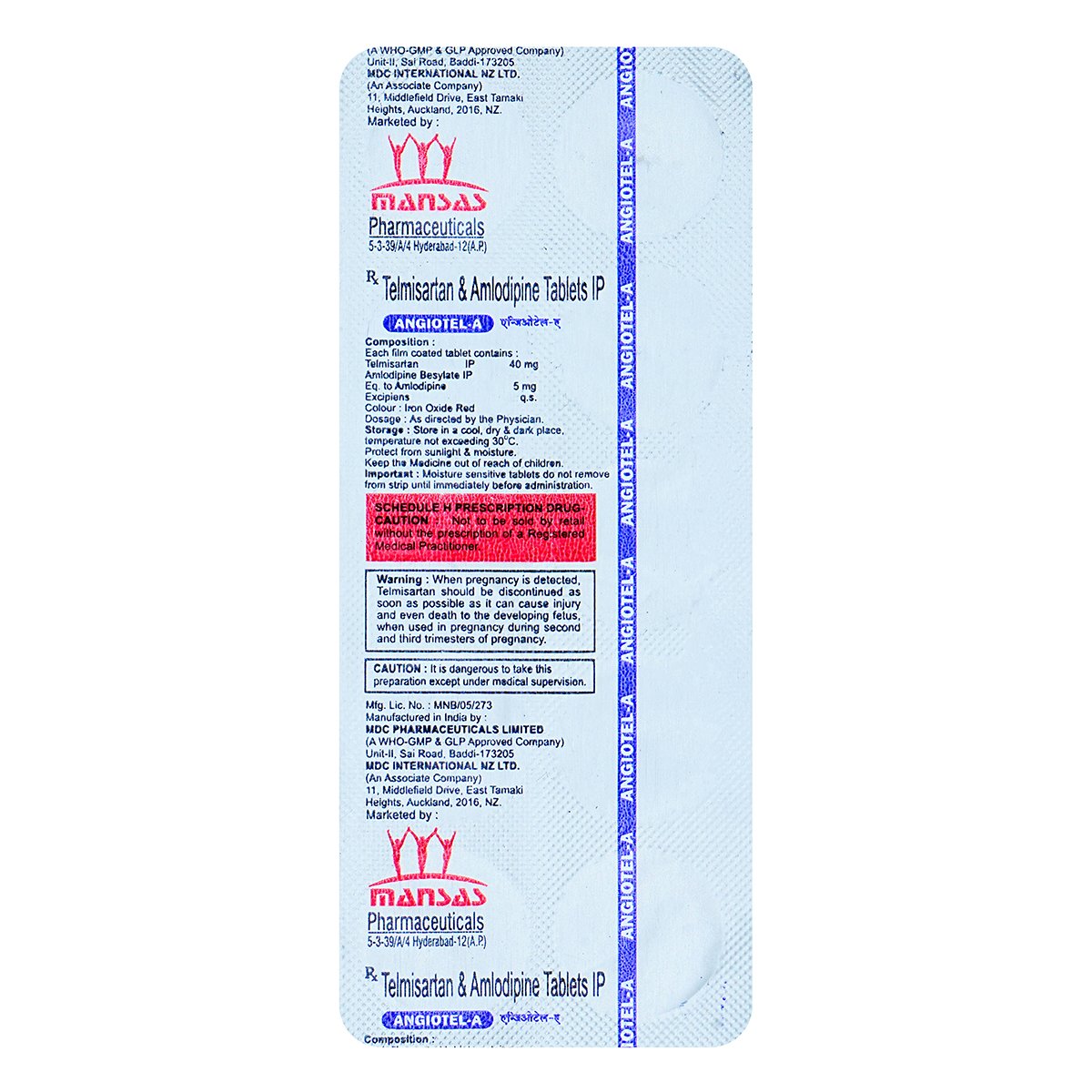 ANGIOTEL A TABLET, Pack of 10 ANGIOTEL A TABLET, Pack of 10