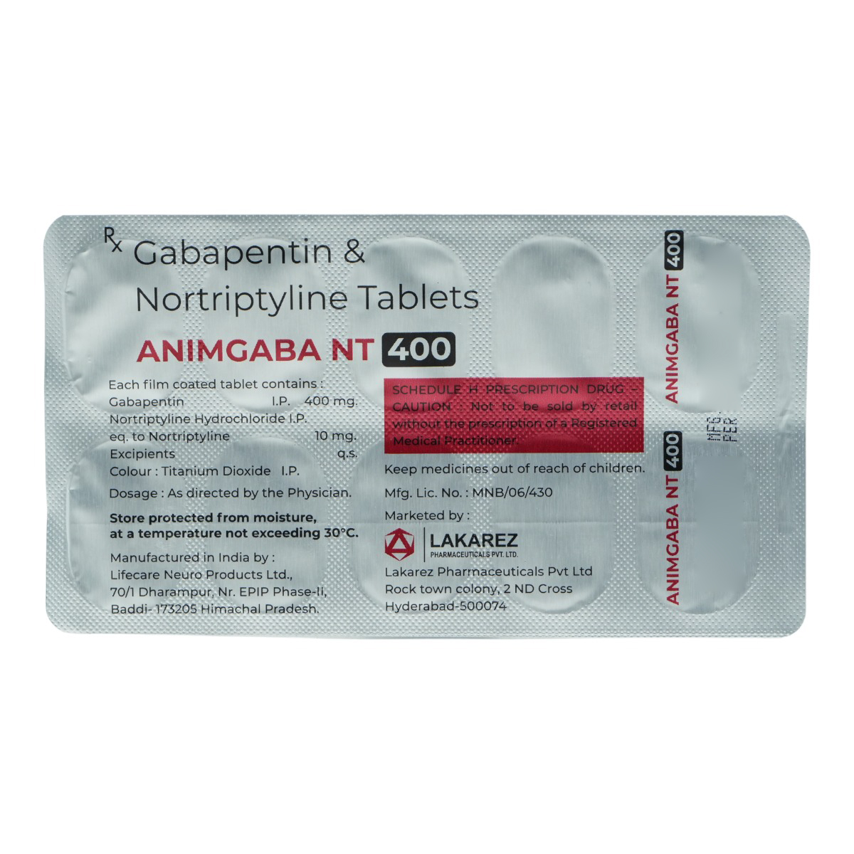 Animgaba NT 400 Tablet 10's, Pack of 10 TABLETS Animgaba NT 400 Tablet 10's, Pack of 10 TABLETS