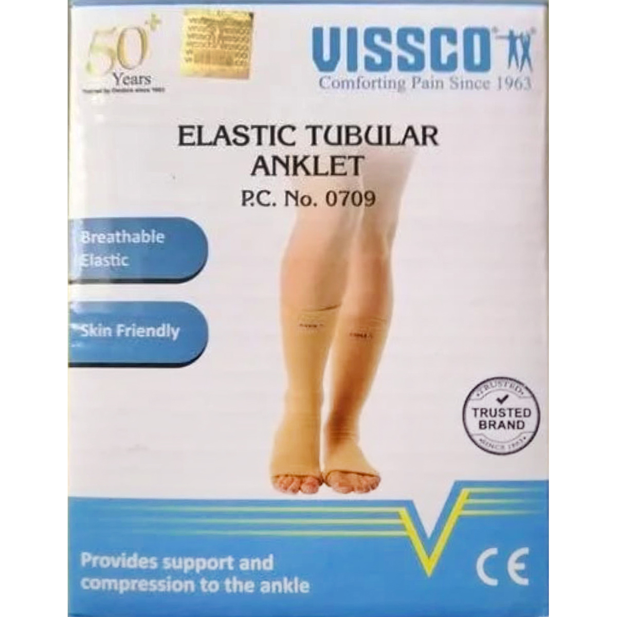 Vissco Anklet Tubular Medium, 1 Pair, Pack of 1 Vissco Anklet Tubular Medium, 1 Pair, Pack of 1