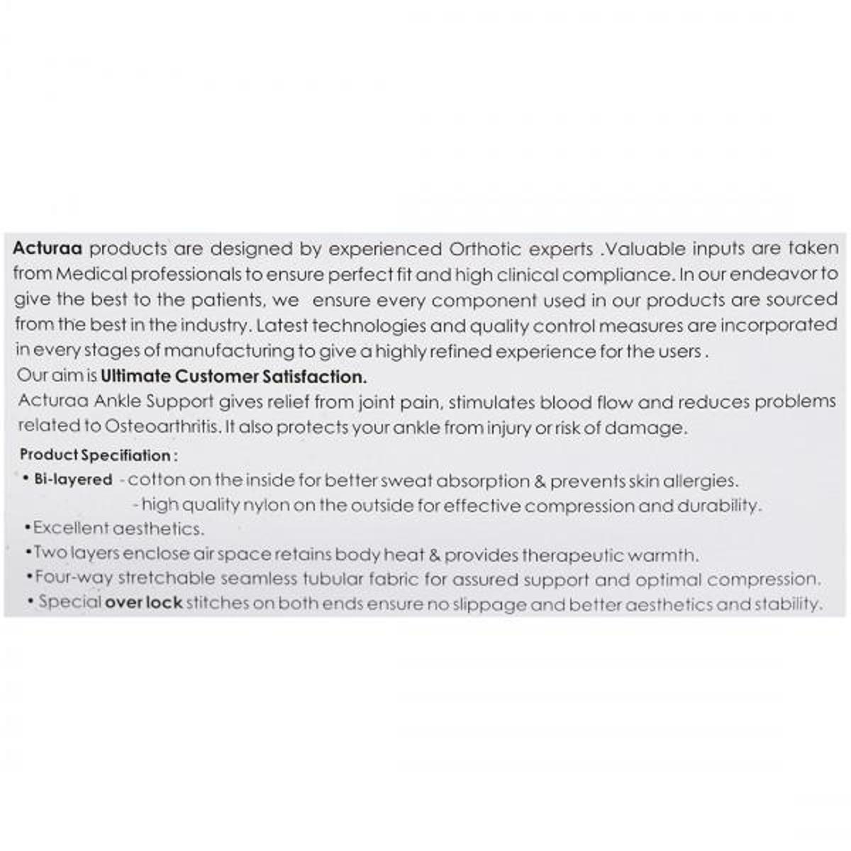 Acura Ankle Support Prima XXL, 1 Pair, Pack of 1 Acura Ankle Support Prima XXL, 1 Pair, Pack of 1