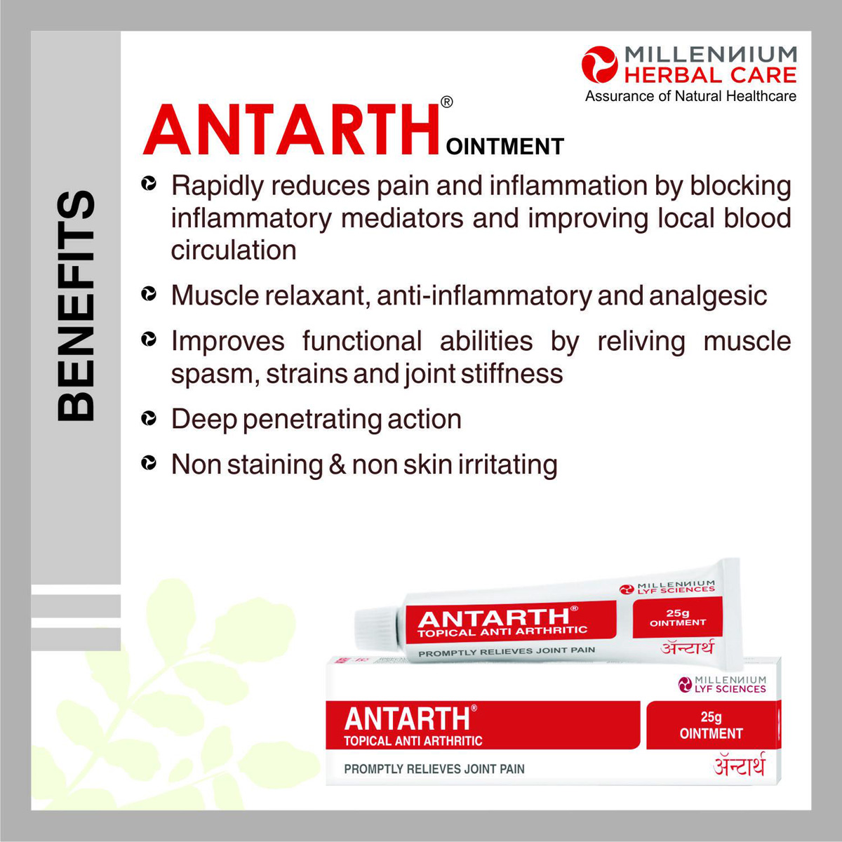 Antarth Topical Anti Arthritic Ointment, 25 gm Antarth Topical Anti Arthritic Ointment, 25 gm