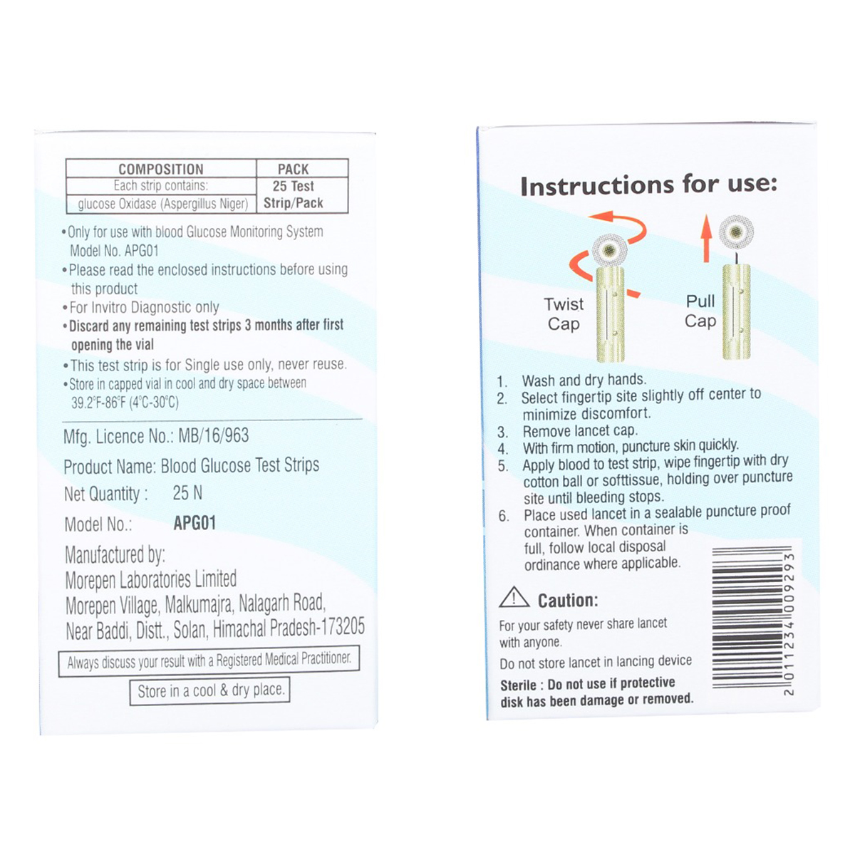 Apollo Pharmacy Blood Glucose 25 Test Strips + 25 Lancets, 1 kit, Pack of 1 Apollo Pharmacy Blood Glucose 25 Test Strips + 25 Lancets, 1 kit, Pack of 1