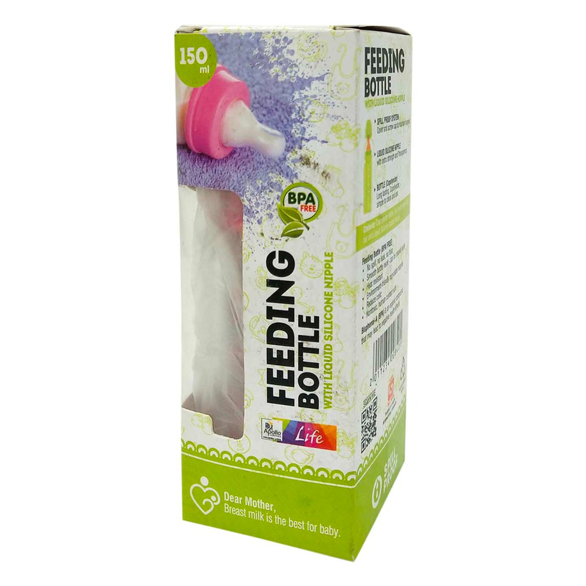 Apollo Pharmacy Feeding Bottle, 150 ml, Pack of 1